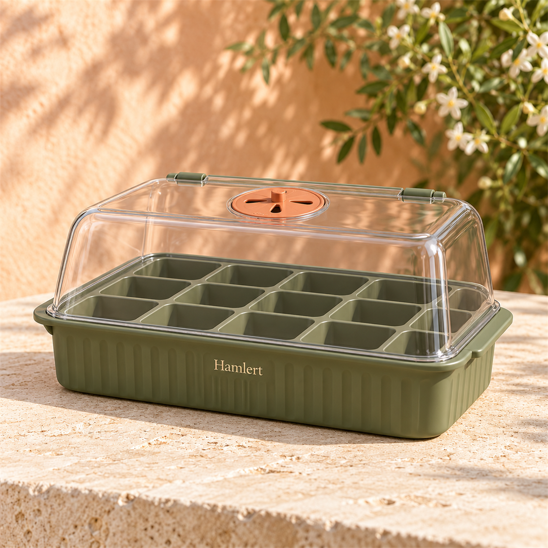 Hamlert Covered Seed Starting Tray