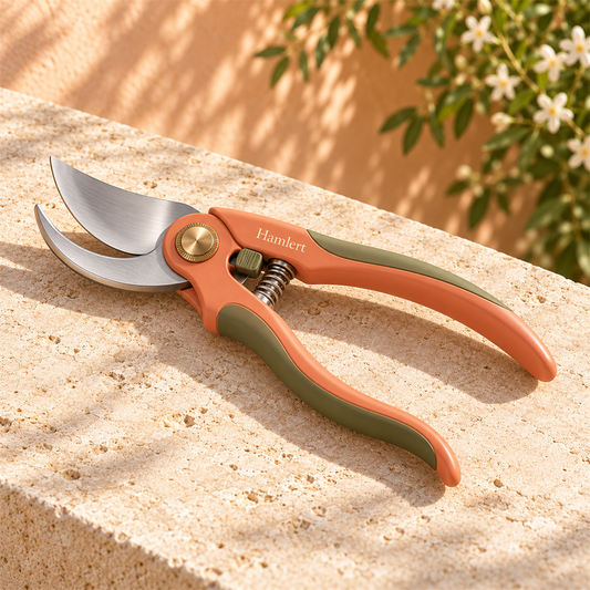 Hamlert Terracotta Grip Pruning Shears