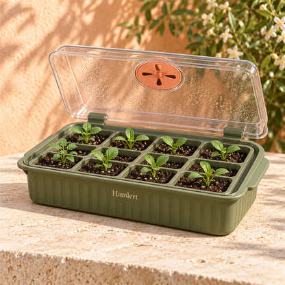 Hamlert Covered Seed Starting Tray