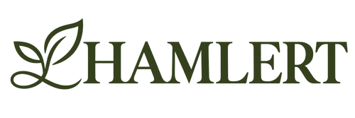 Hamlert olive leaf wordmark