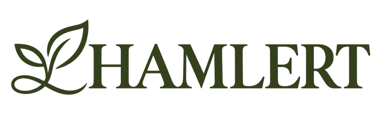 Hamlert olive leaf wordmark